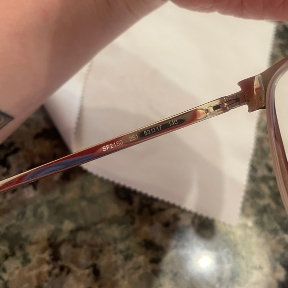 Salvatore Ferragamo SF2150 Eyeglasses - Brown Shiny Gold - 53 - 17 - 130 - Picture 6 of 7